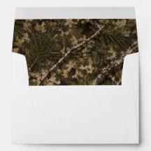 Enveloppe doublée camouflage
