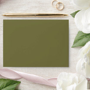 Enveloppe Doublures d'enveloppe Olive Rococo