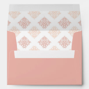 Enveloppe Douce Damask Blush Rose Pâle