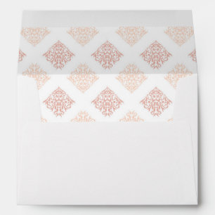 Enveloppe Douce Damask Blush Rose Pâle