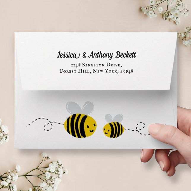 Enveloppe Douce petite abeille à miel (Créateur téléchargé)