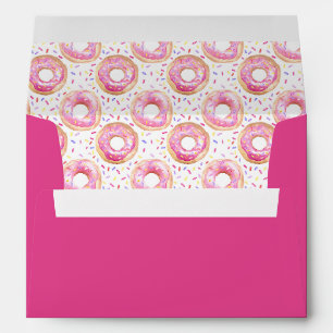 Enveloppe Douce Un Donut Rose Sprinkle Party