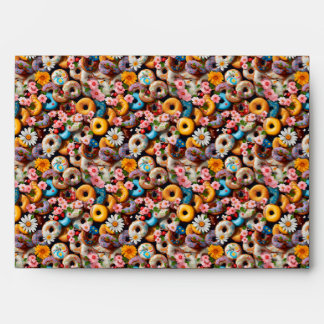 Enveloppe Douceurs Donuts Design Motif sans soucis