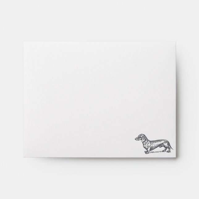 Enveloppe Doxie classique - Noir (Devant)