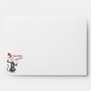 Enveloppe Dr. Seuss Chat Chapeauté Halloween