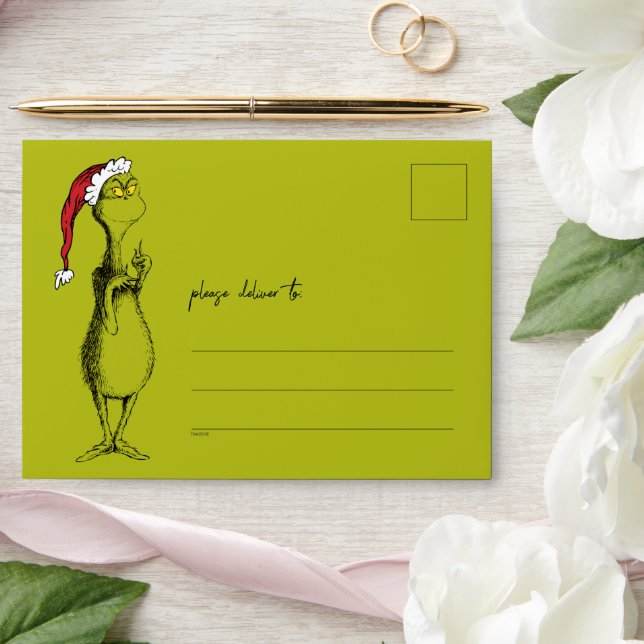 Enveloppe Dr Seuss | Grinch (Wedding)