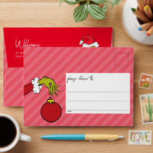 Enveloppe Dr Seuss   Joyeux Grinchmas