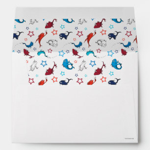 Enveloppe Dr. Seuss Motif d'étoiles d'un poisson deux pois
