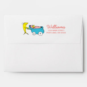 Enveloppe Dr. Seuss Un Poisson - Fille Baby Shower