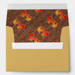 Enveloppe Dragon à gradient rouge