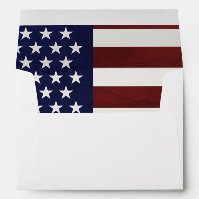 Enveloppe Drapeau américain (Dos (Bas))