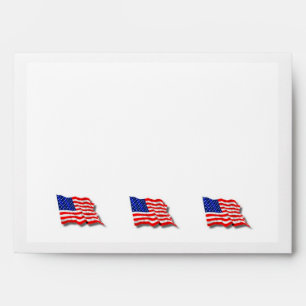 Enveloppe drapeau américain