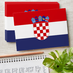 Enveloppe Drapeau de Croatie