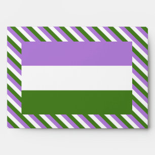 Enveloppe Drapeau de fierté genderqueer