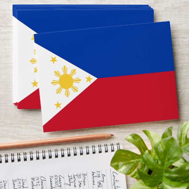 Enveloppe drapeau des Philippines (Stacked)