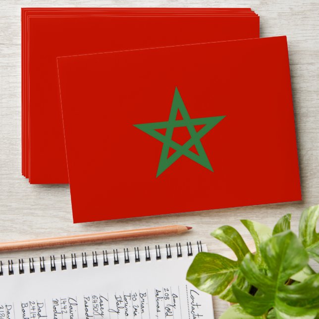 Enveloppe drapeau marocain (Stacked)
