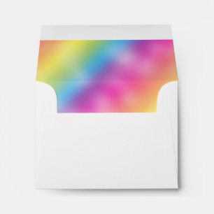 Enveloppe Dreamy Rainbow Ice Cream Invitation