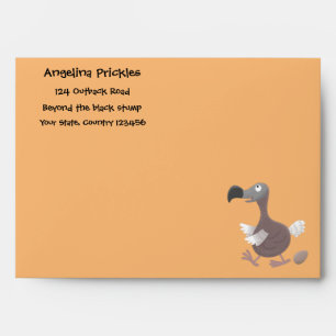 Enveloppe Drôle dessin animé d'oiseau de dodo