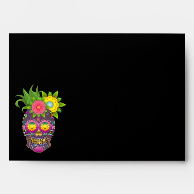Enveloppe du crâne d'Halloween (Devant)