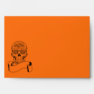 Enveloppe du crâne d'Halloween