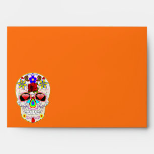 Enveloppe du crâne d'Halloween