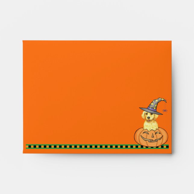 Enveloppe du laboratoire jaune d'Halloween (Devant)