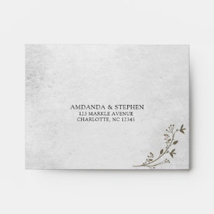 Enveloppe du Mariage de réponse de retour RSVP