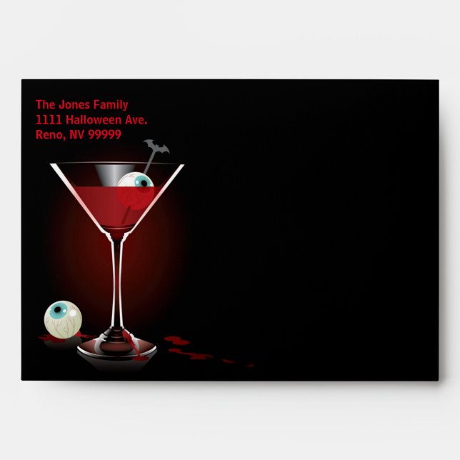 Enveloppe du parti Halloween (Devant)