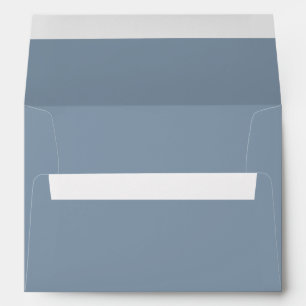 Enveloppe Dusty Blue Chic Mariage Élégant Simple Moderne