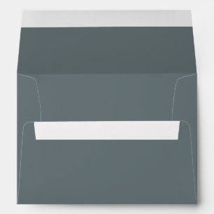 Enveloppe Dusty Blue Eucalyptus Green Foliage Invitation