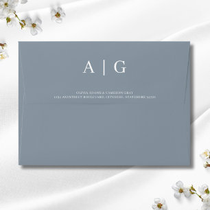 Enveloppe Dusty Blue Mariage 5x7