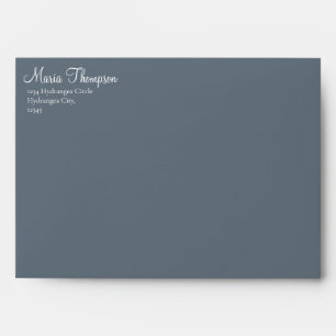 Enveloppe Dusty Blue Simple Élégante invitation de mariage 5