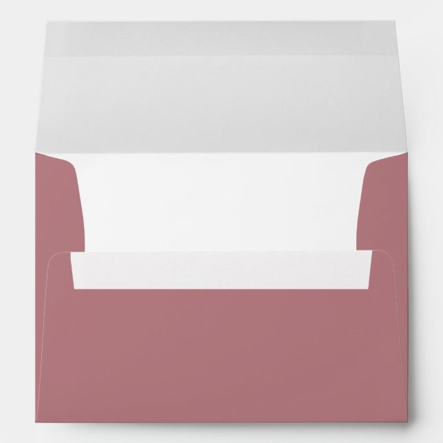 Enveloppe Dusty Rose Mariage chic élégant moderne (Dos (Bas))