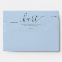 Eau de glace bleu avec script noir Adresse de reto