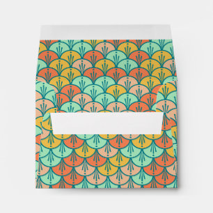 Enveloppe Echelle de poisson géométrique moderne et colorée