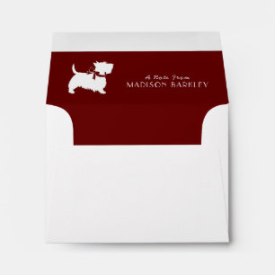 Enveloppe Écossaise Terrier Scotty Chien Chien Chien Chien C