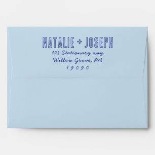 Enveloppe Ecriture à la main Vert Retro Bright Fun Mariage u