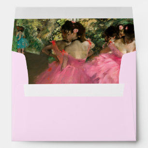 Enveloppe Edgar Degas - Danseurs en rose
