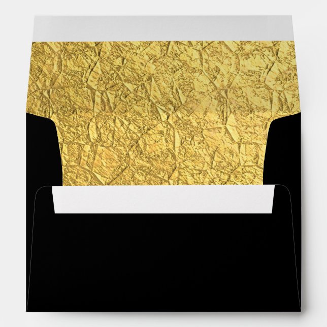 Enveloppe Effet d'huile d'or à l'intérieur des lignes (Dos (Bas))