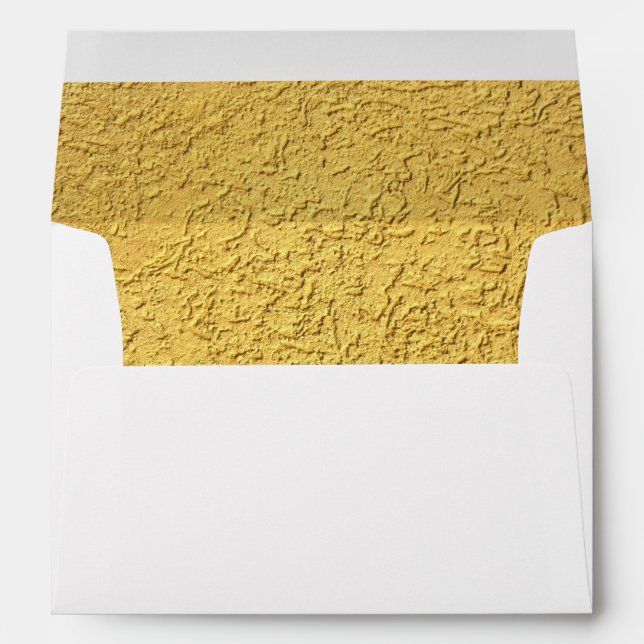 Enveloppe Effet d'impression Elegant Gold Foil (Dos (Bas))