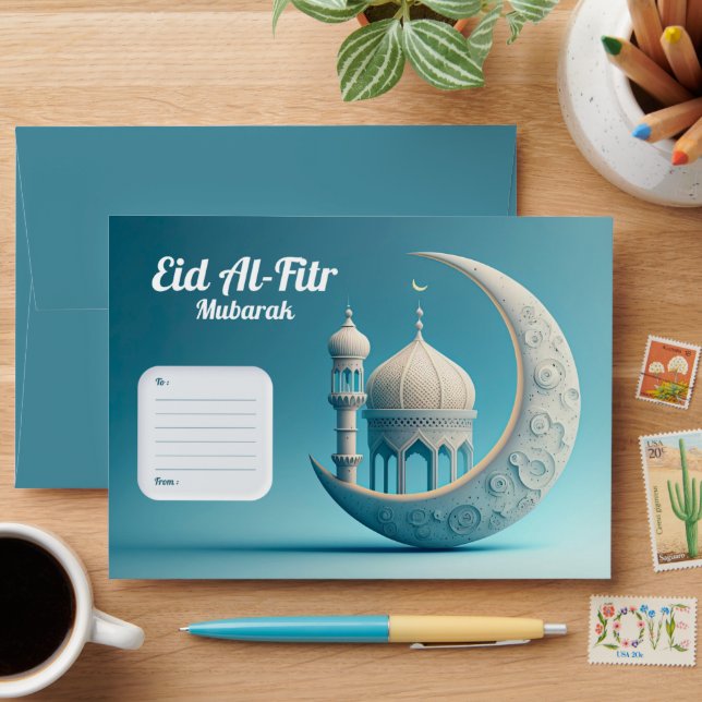 Enveloppe Eid Moubarak / Eid ul Fitr Pour Eidi (Desk)