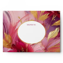 Élégance Contemporaine : Rose Fuchsia Doré