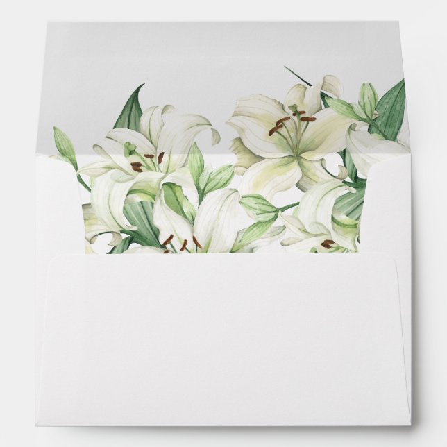 Enveloppe Élégance LILY Blossom (Dos (Bas))