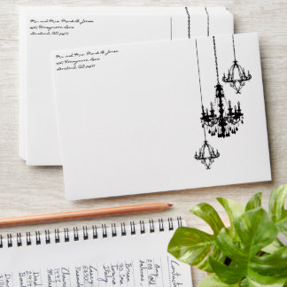 Enveloppe Elégant 3 lustre Mariage damassé