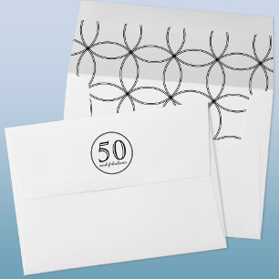 Enveloppe Elégant 50 et Fabuleux anniversaire