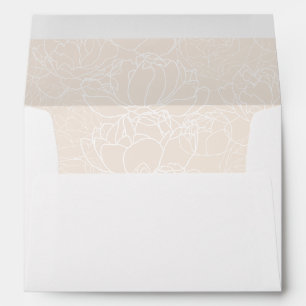 Enveloppe Élégant blanc et bleu neutre Adresse de retour 5x7