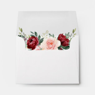 Enveloppe Élégant Blanc Rustique Floral Adresse RSVP