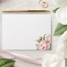 Elégant Blush Floral Aquarelle Mariage moderne