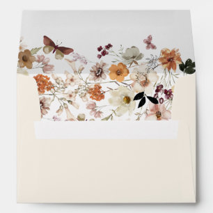 Enveloppe Elégant Boho Rustic Pastel Mariage Fleur sauvage