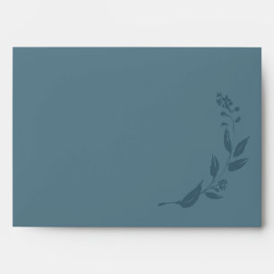 Enveloppe Elegant Botanique Turquoise Blue Mariage Adresse d